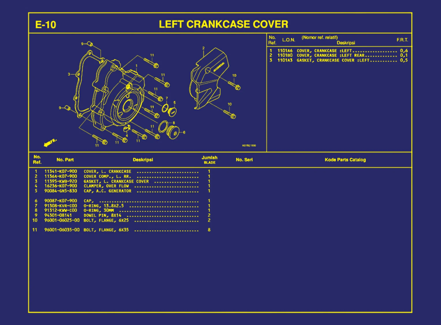 Left Crankcase Cover