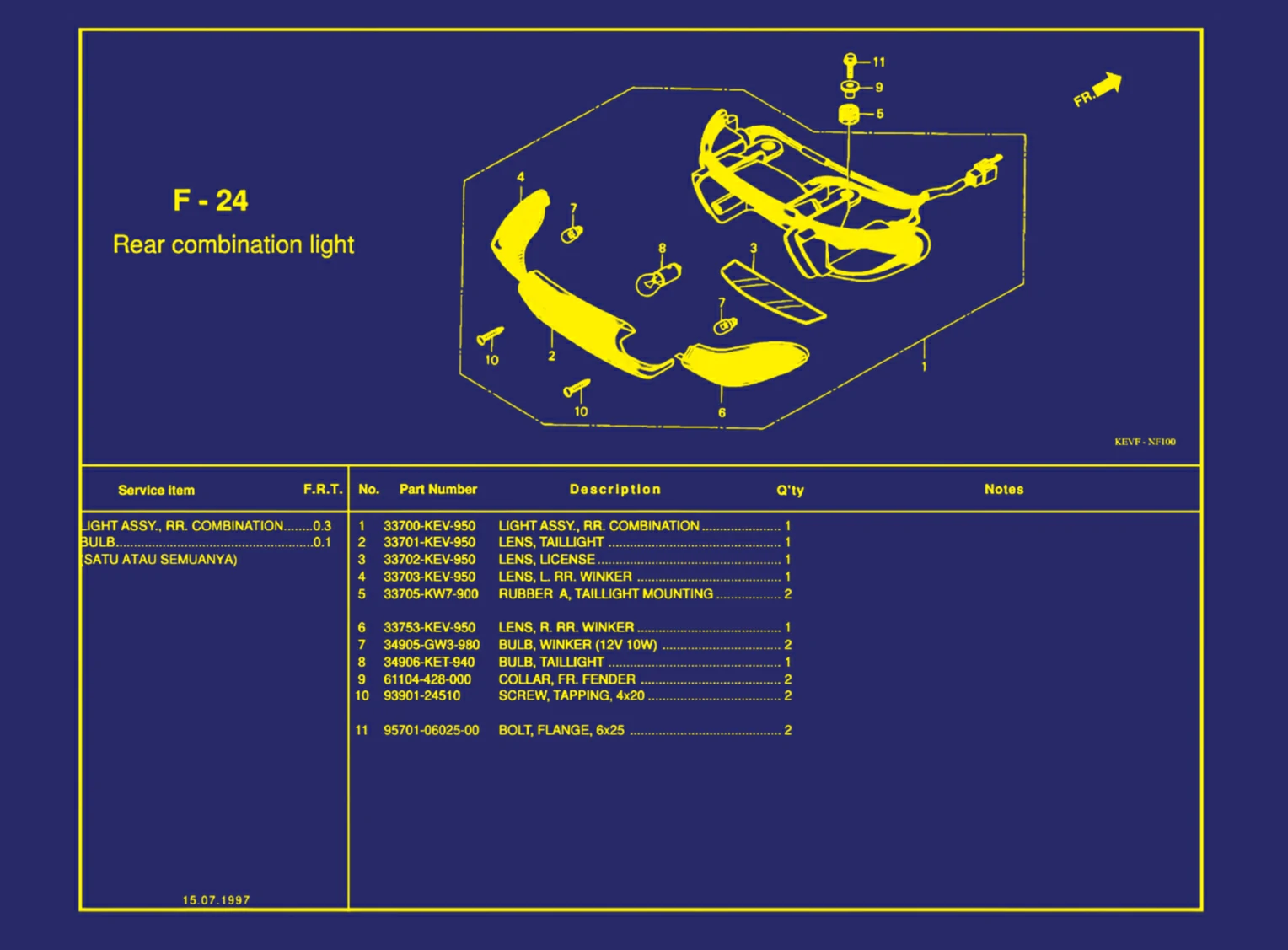 Rear Combination Light