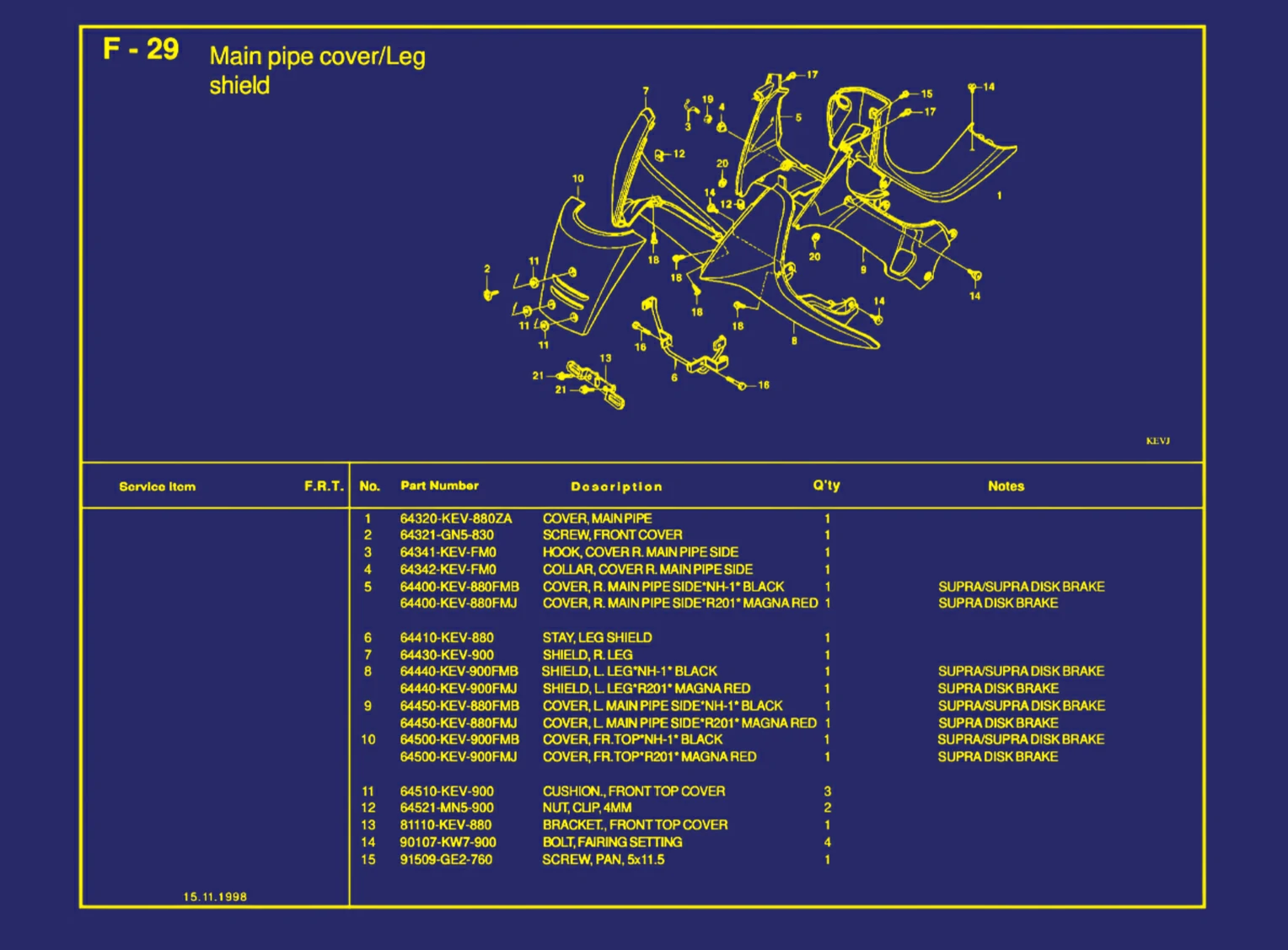 Main Pipe Cover atau Leg Shield 1