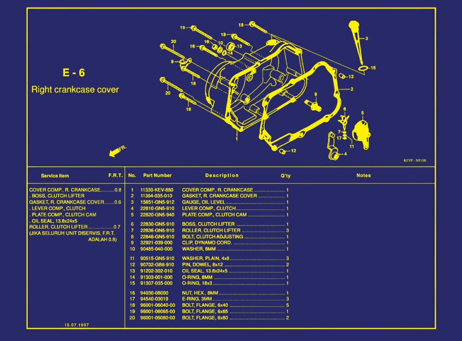Right Crankcase Cover