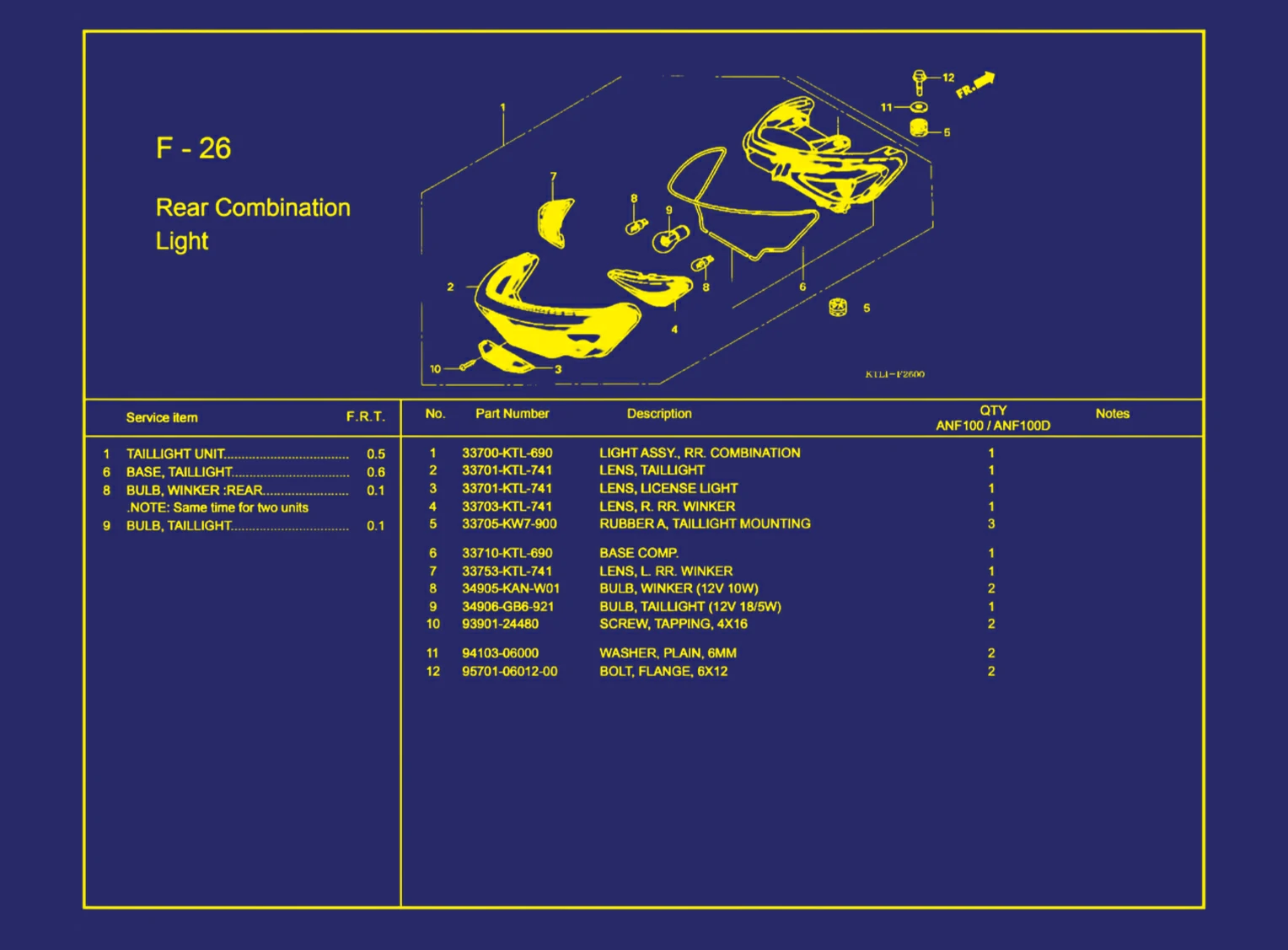 Rear Combination Light