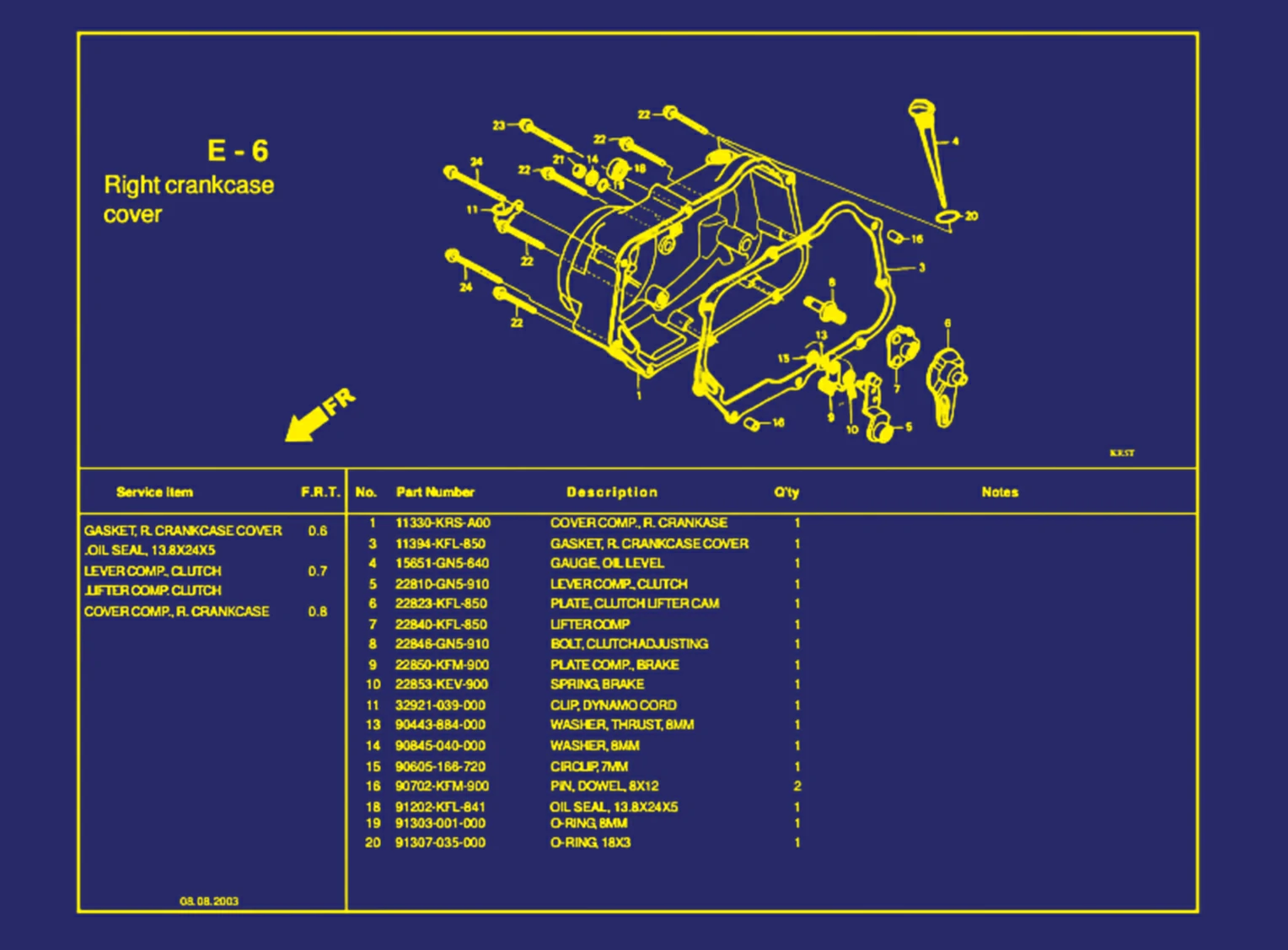 Right Crankcase Cover 1