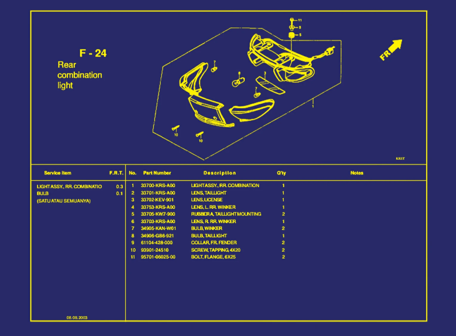 Rear Combination Light