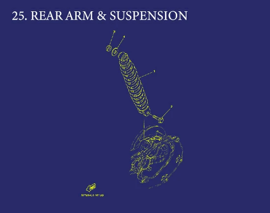25. Aerox REAR ARM & SUSPENSION