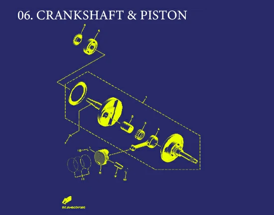 06. FAZZIO NEO CRANKSHAFT & PISTON