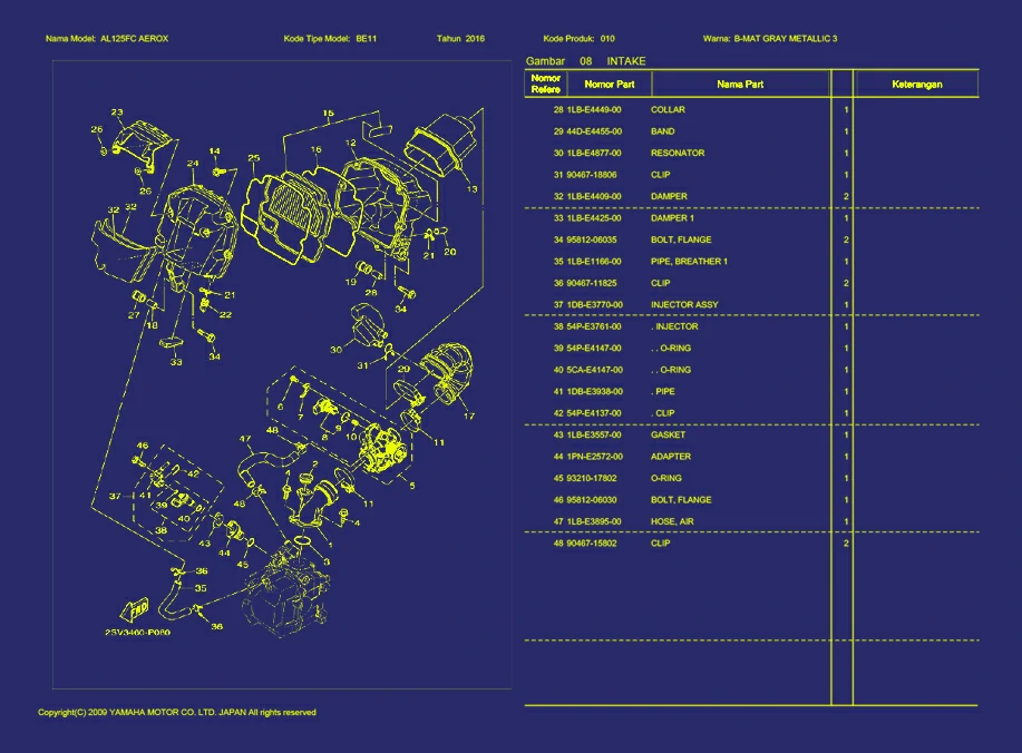 20. AL125FC AEROX INTAKE 2