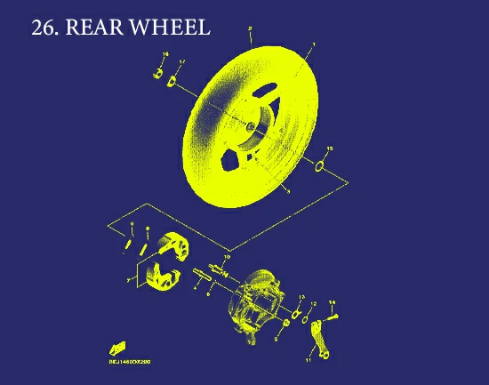 26. FAZZIO NEO REAR WHEEL