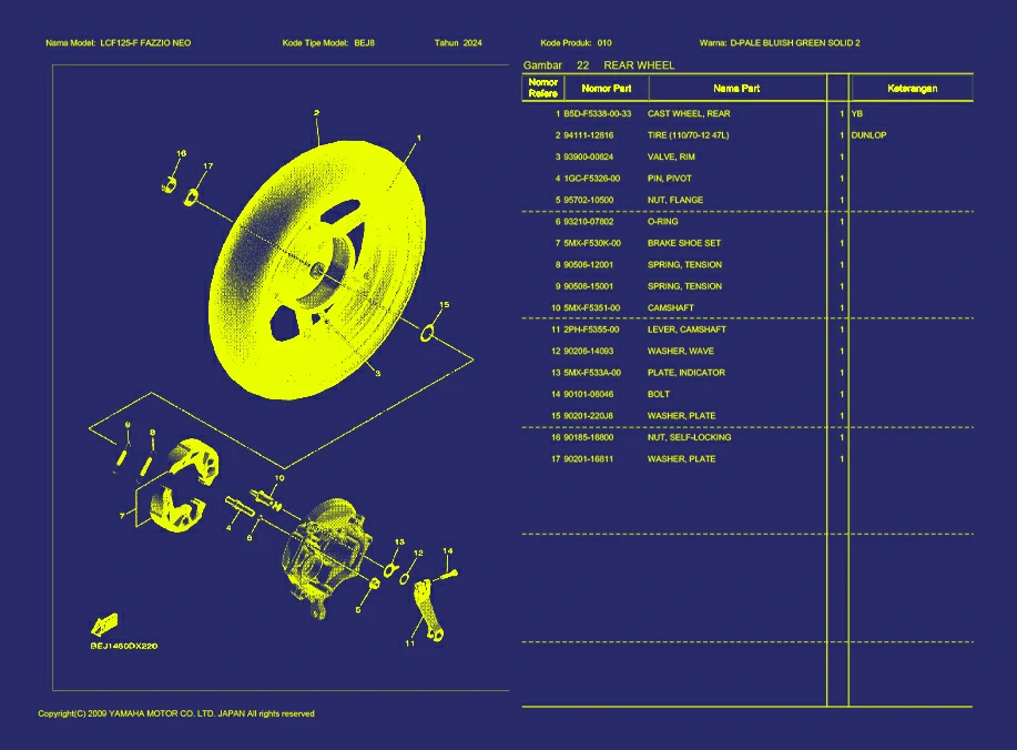 26. FAZZIO NEO REAR WHEEL