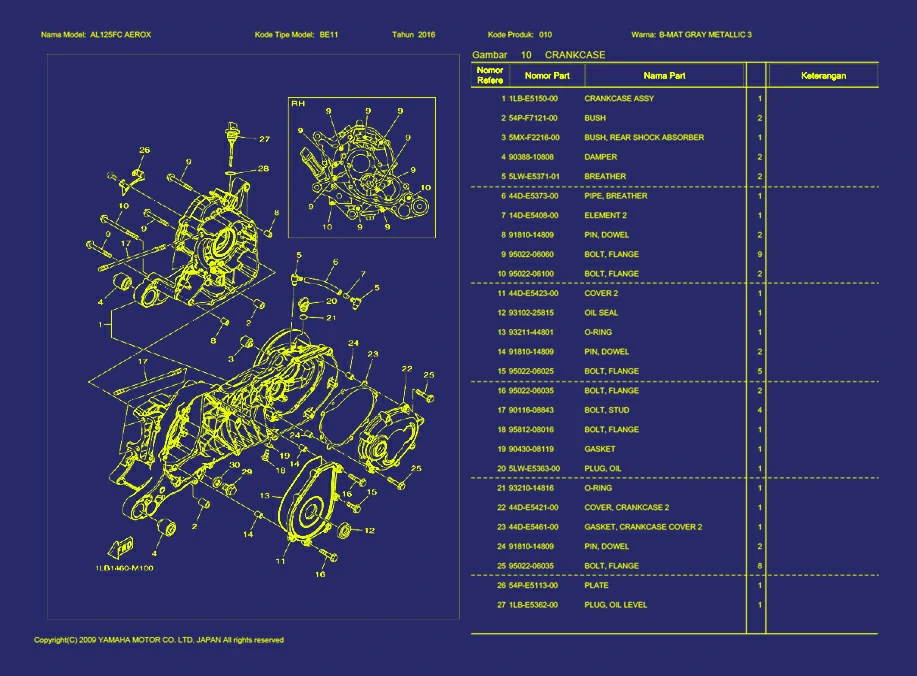 04. AEROX CRANKCASE