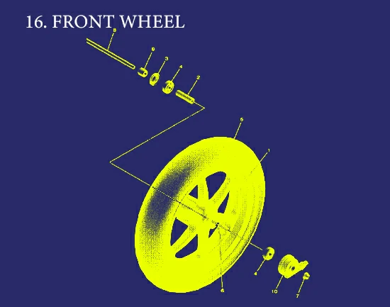 16. FAZZIO NEO FRONT WHEEL