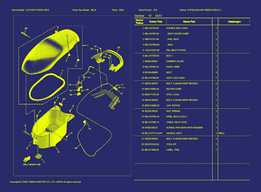27.  FAZZIO NEO SEAT