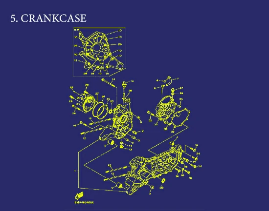 5. FREEGO 125 CONNECTED CRANKCASE