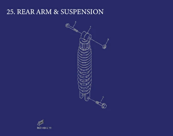 25. FREEGO 125 CONNECTED REAR ARM & SUSPENSION