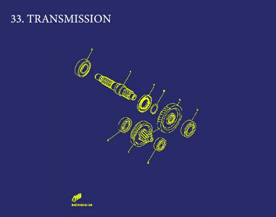 33. FREEGO 125 CONNECTED TRANSMISSION