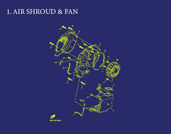 1.  FREEGO 125 CONNECTED AIR SHROUD & FAN