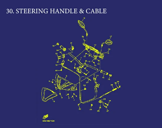 30. STEERING HANDLE & CABLE