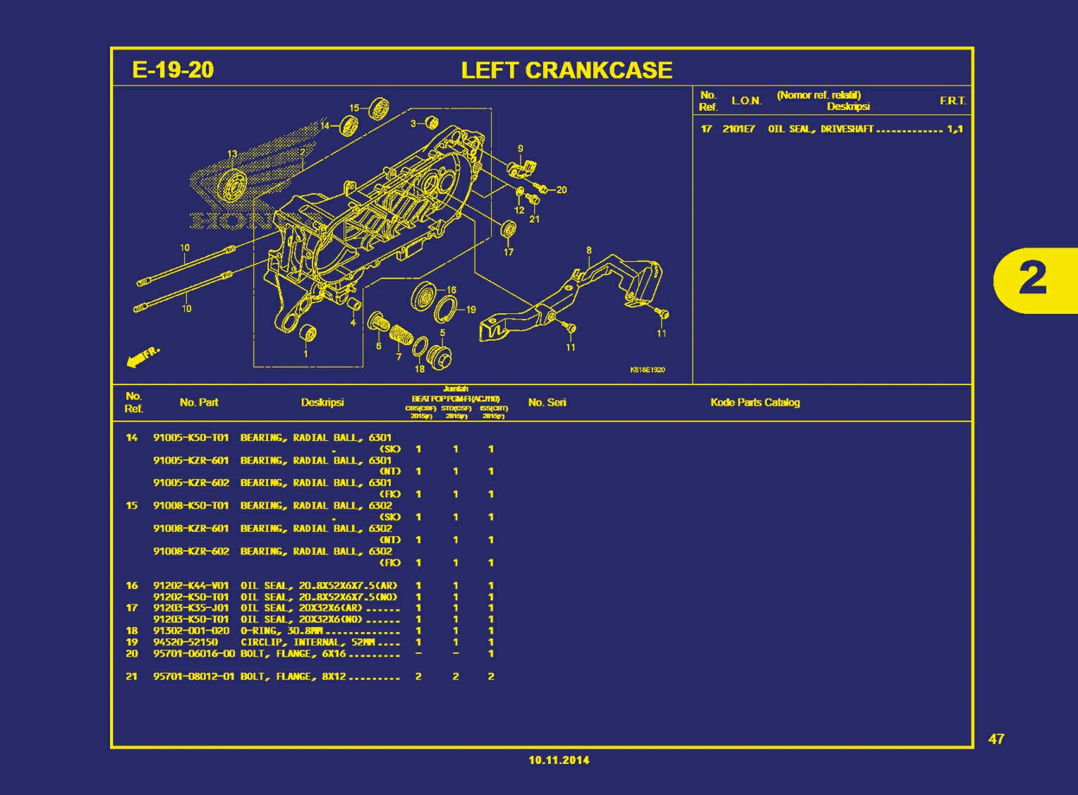 Left Crankcase B
