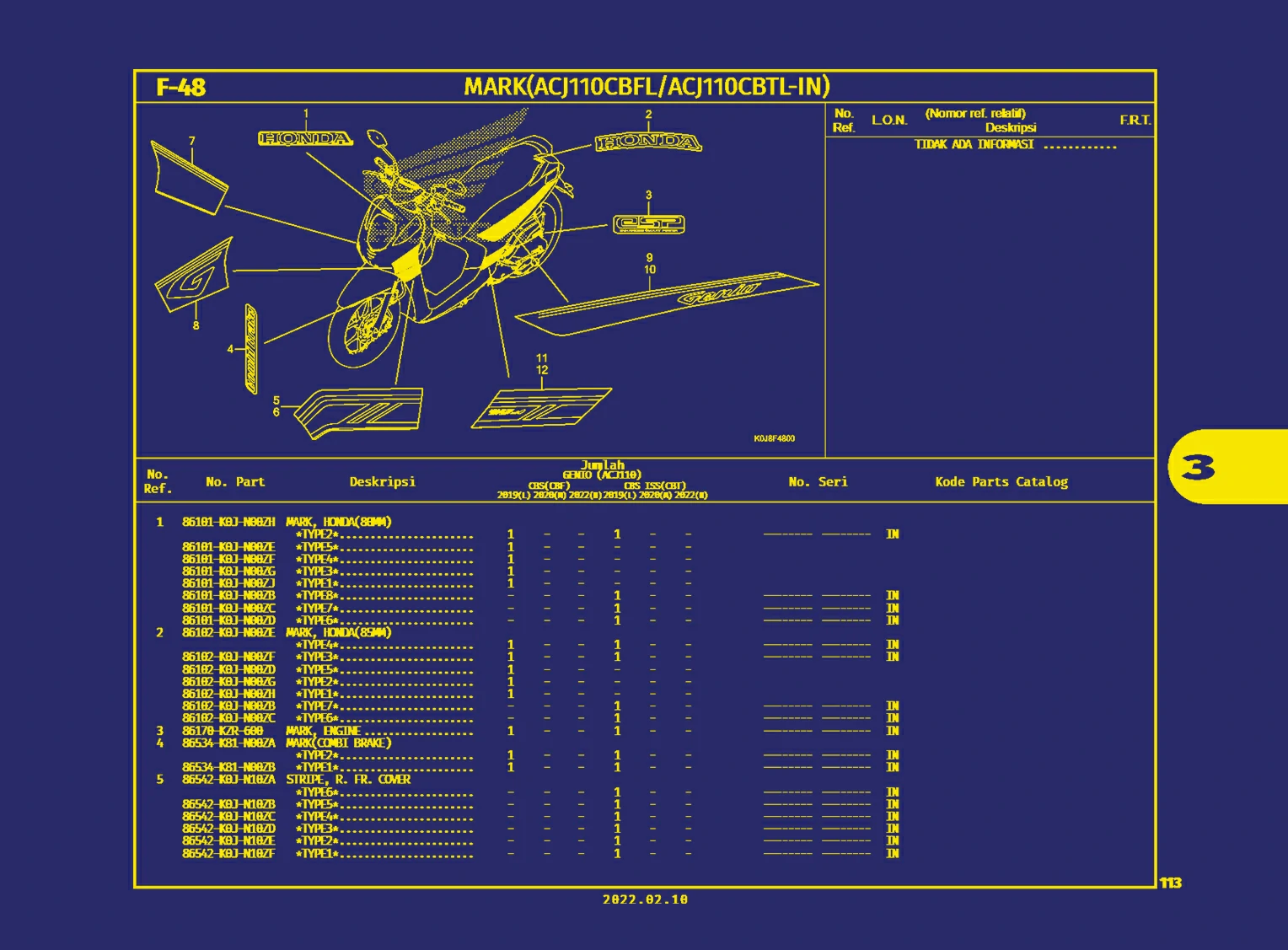Mark(ACJ110Cbfl, ACJ110Cbtl-In) A