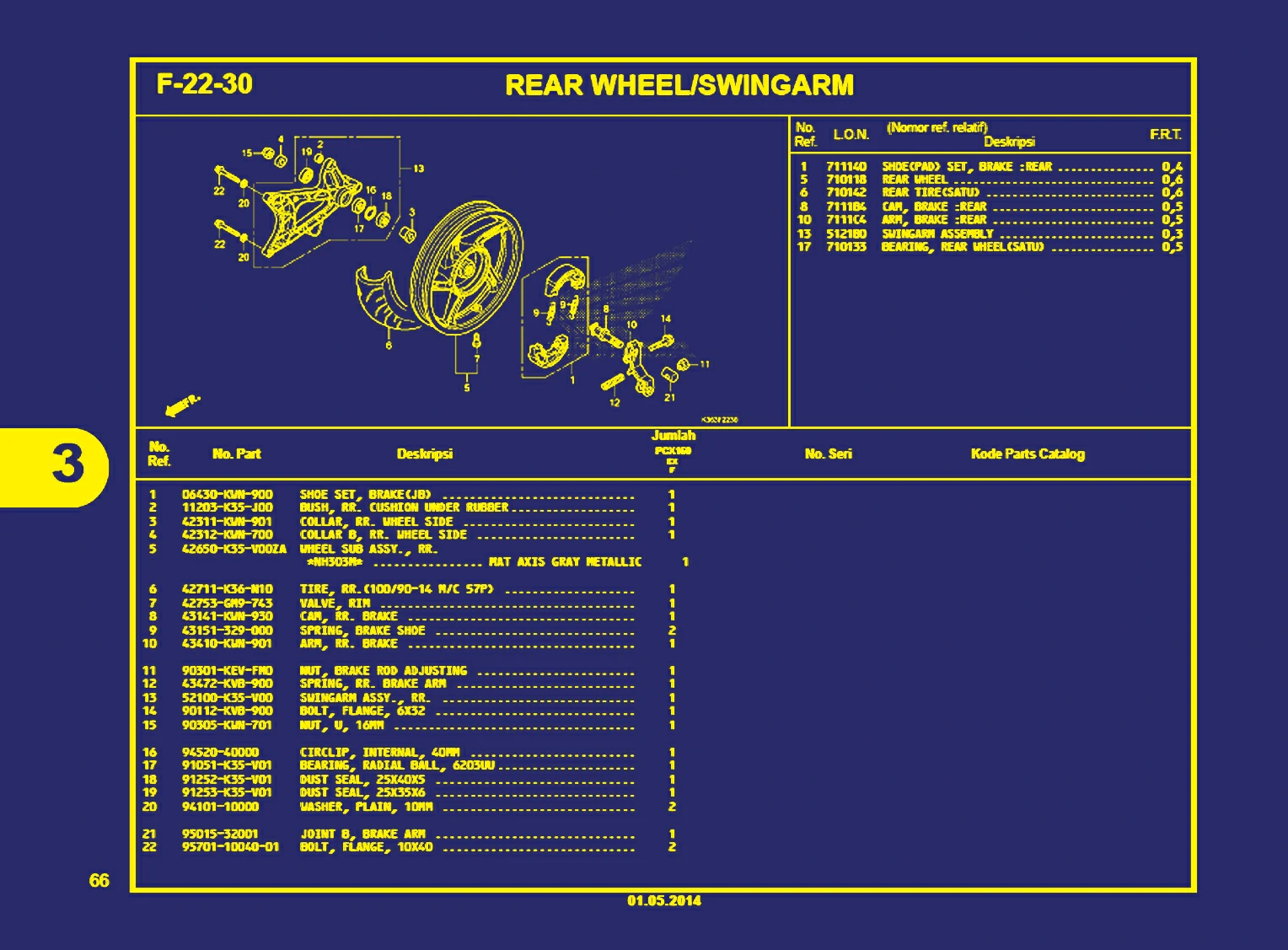 Rear Wheel, swingarm