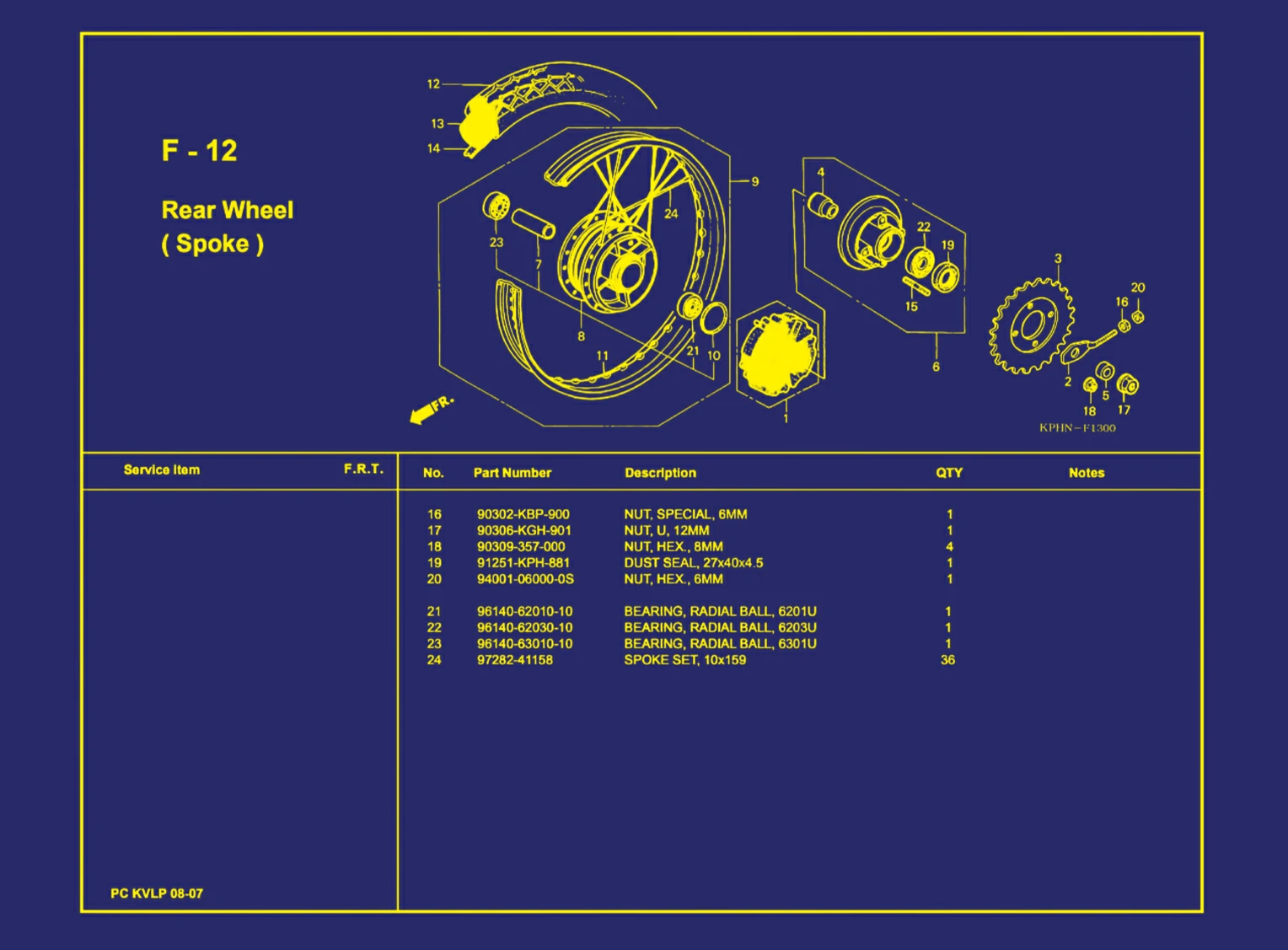 Rear Wheel (Spoke) 2