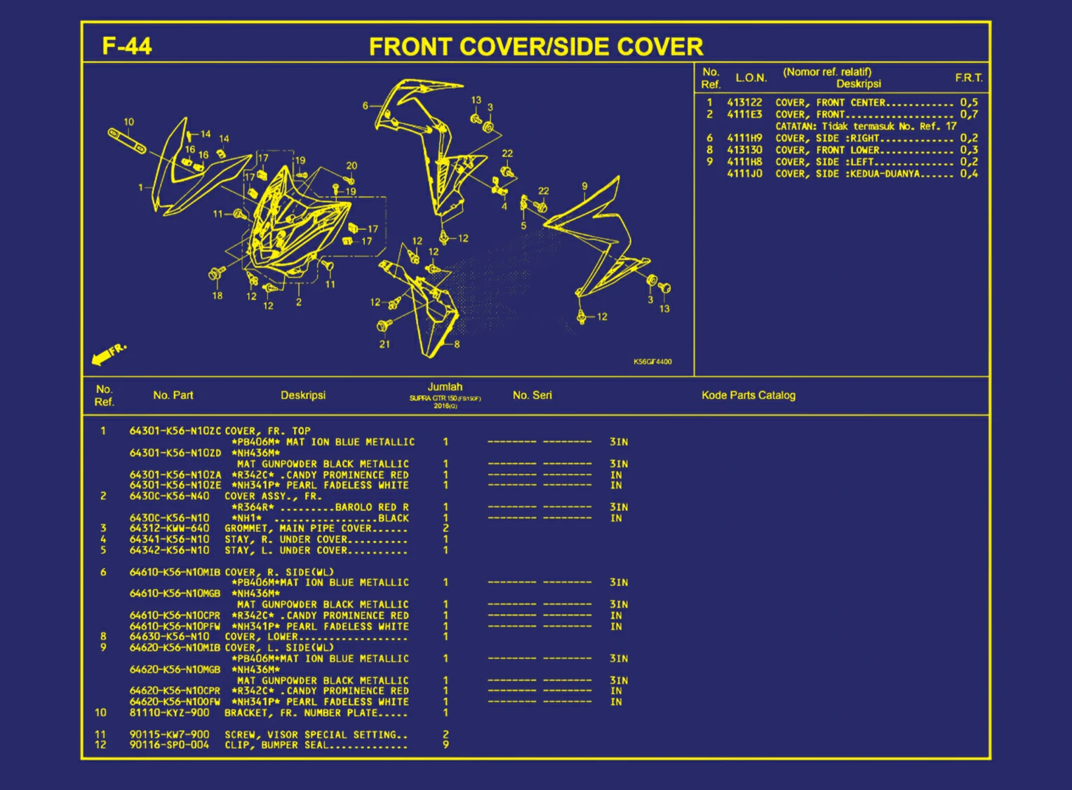 Front Cover atau Side Cover 1