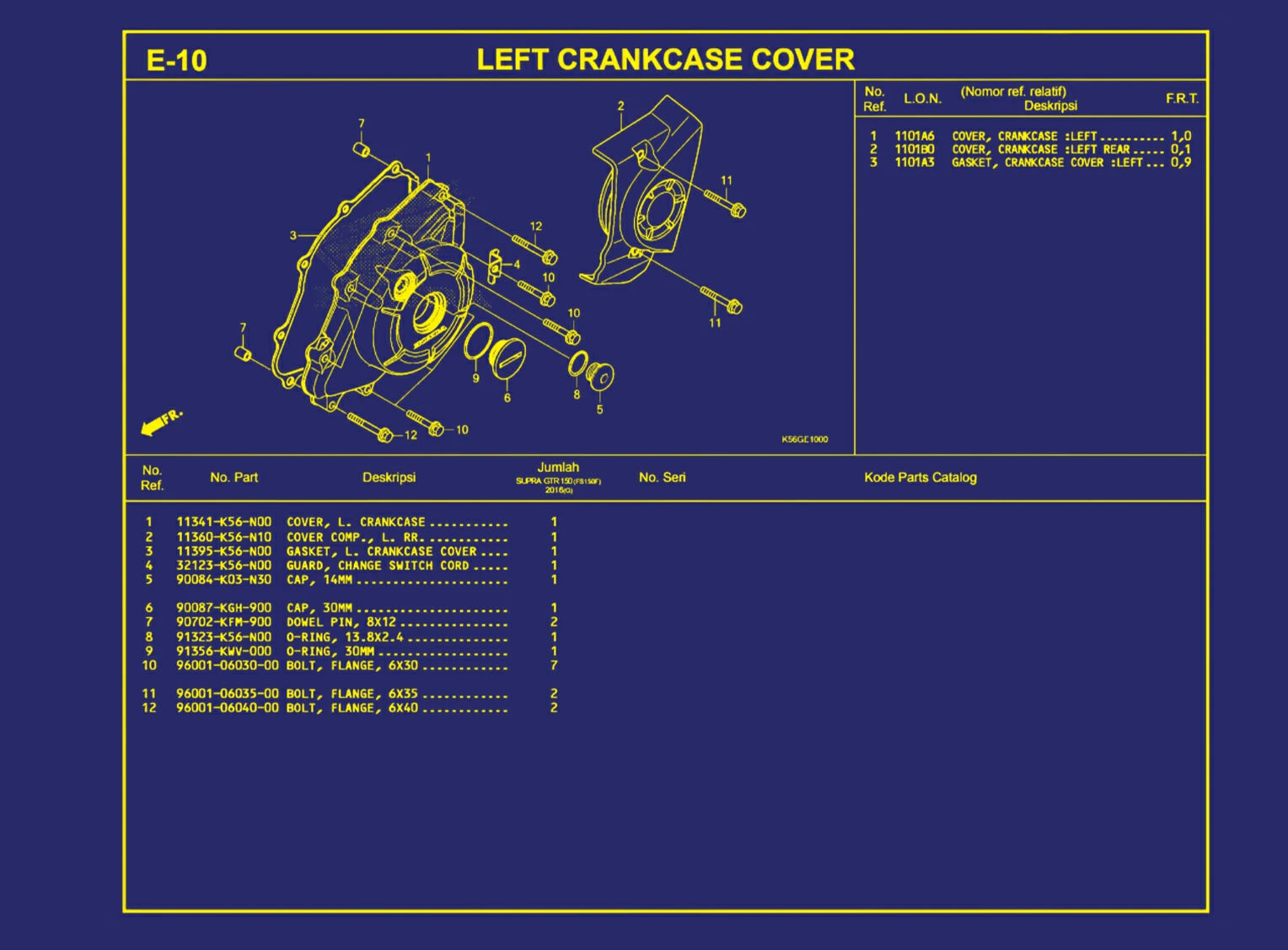 Left Crancase Cover