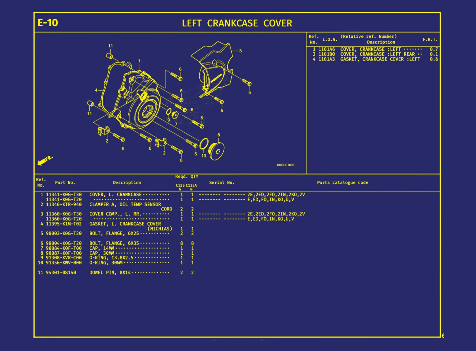 Left Crankcase Cover