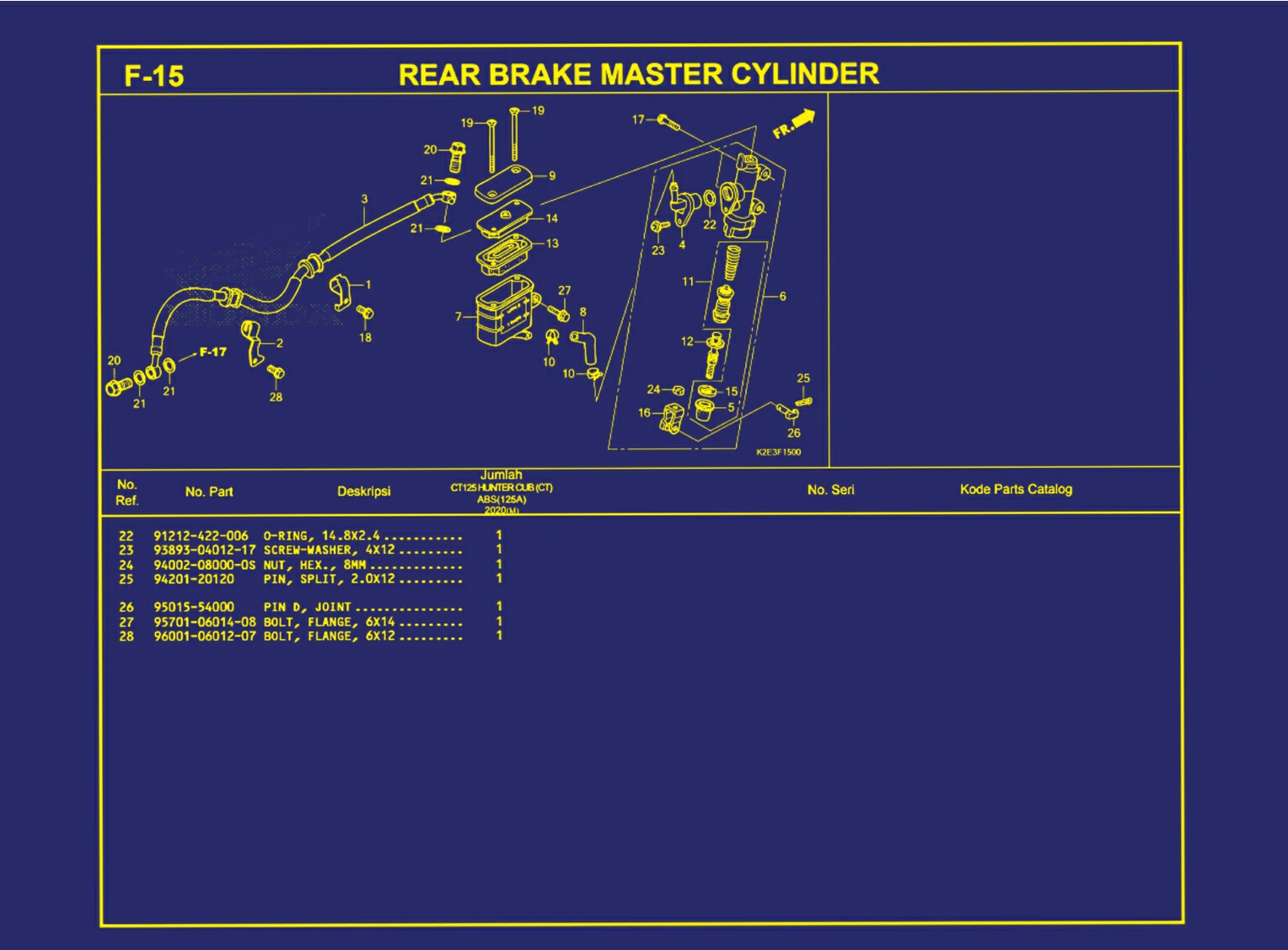 Rear Brake Master Cylinder 2