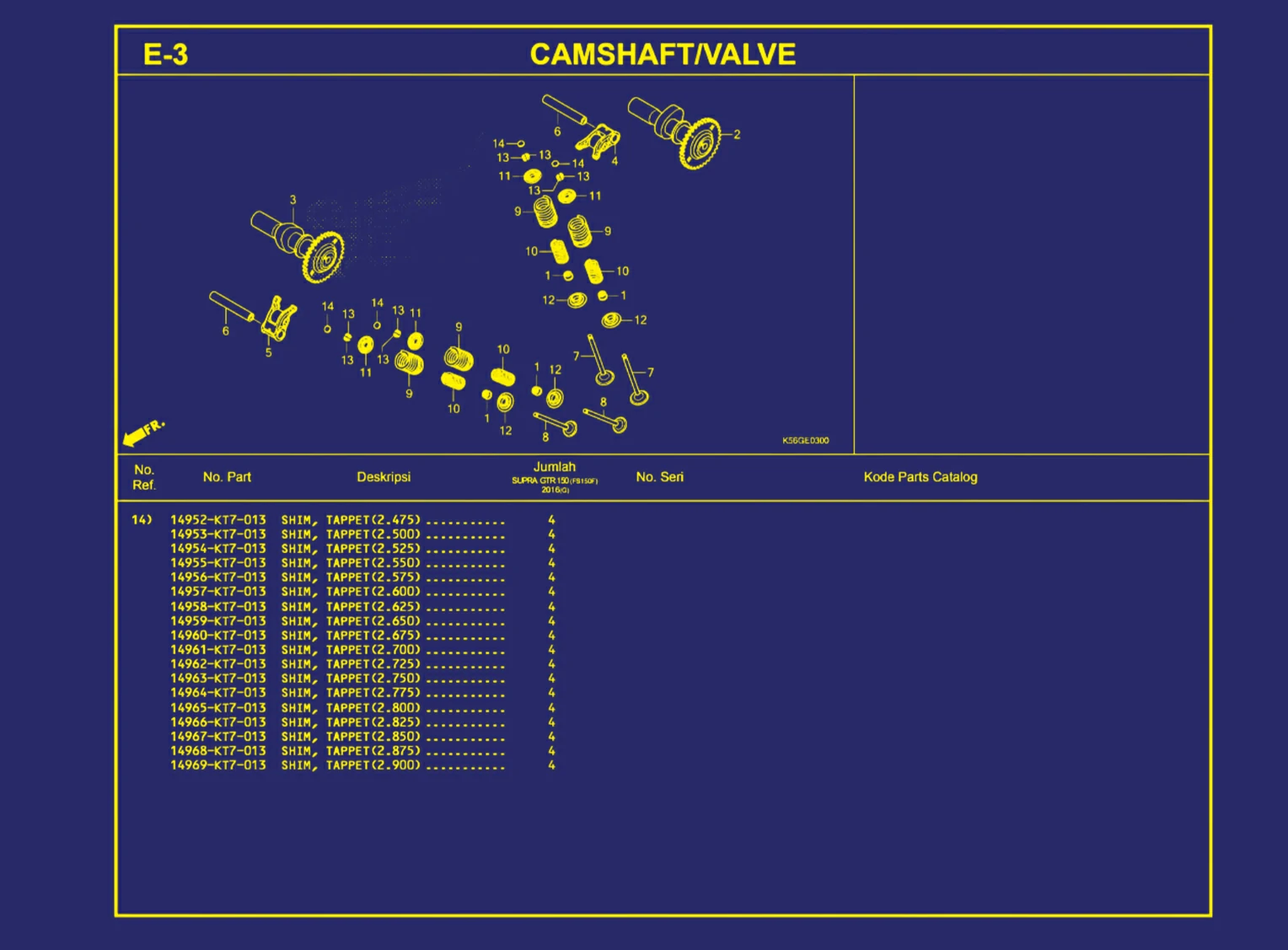 Camshaft atau Valve 3