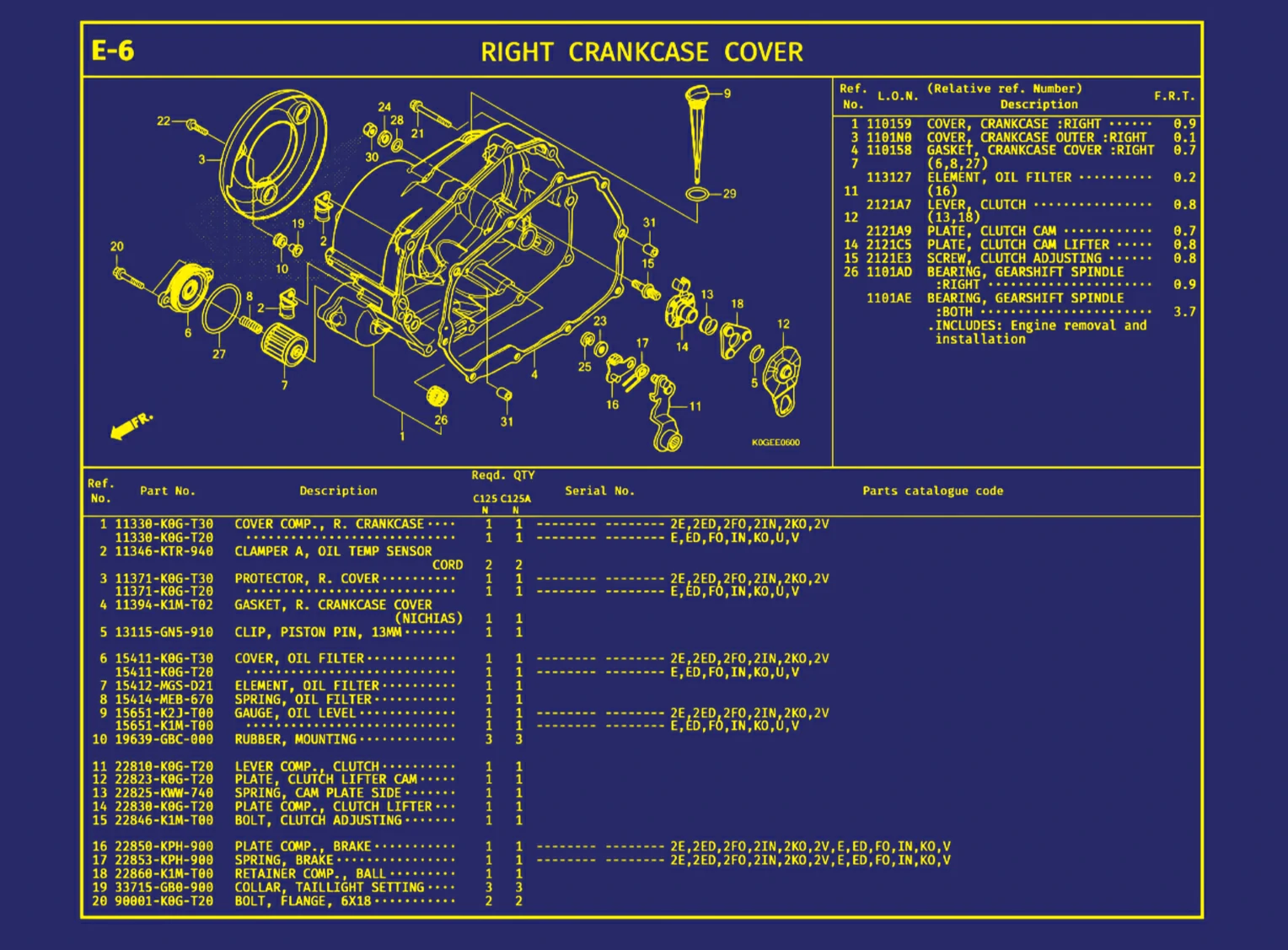 Right Crankcase Cover 1