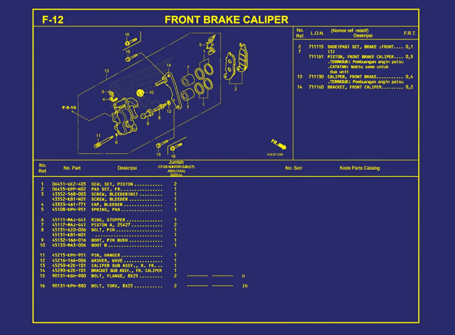 Front Brake Caliper
