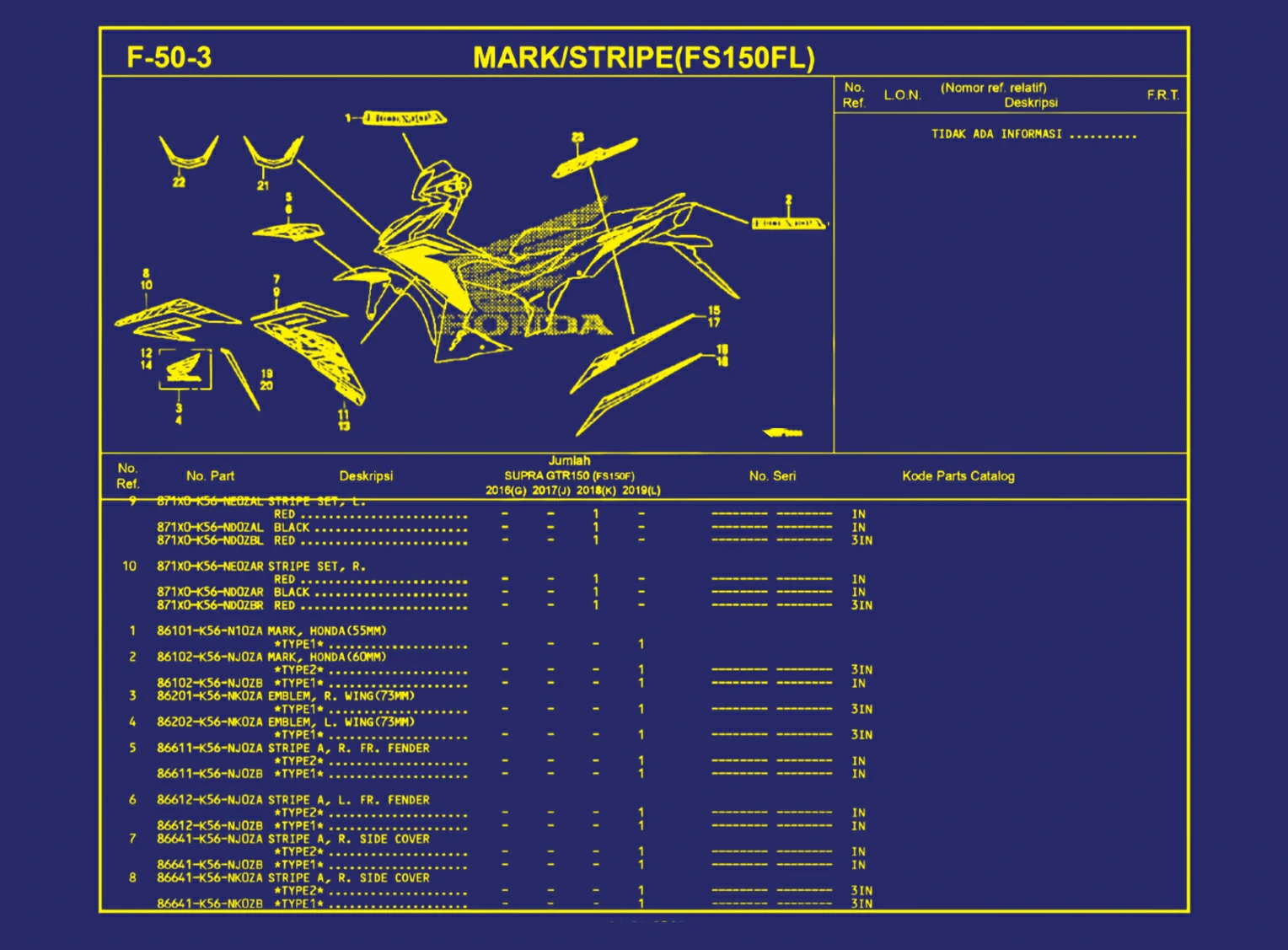 F-50-3 Mark atau Stripe (FS150FL) 1
