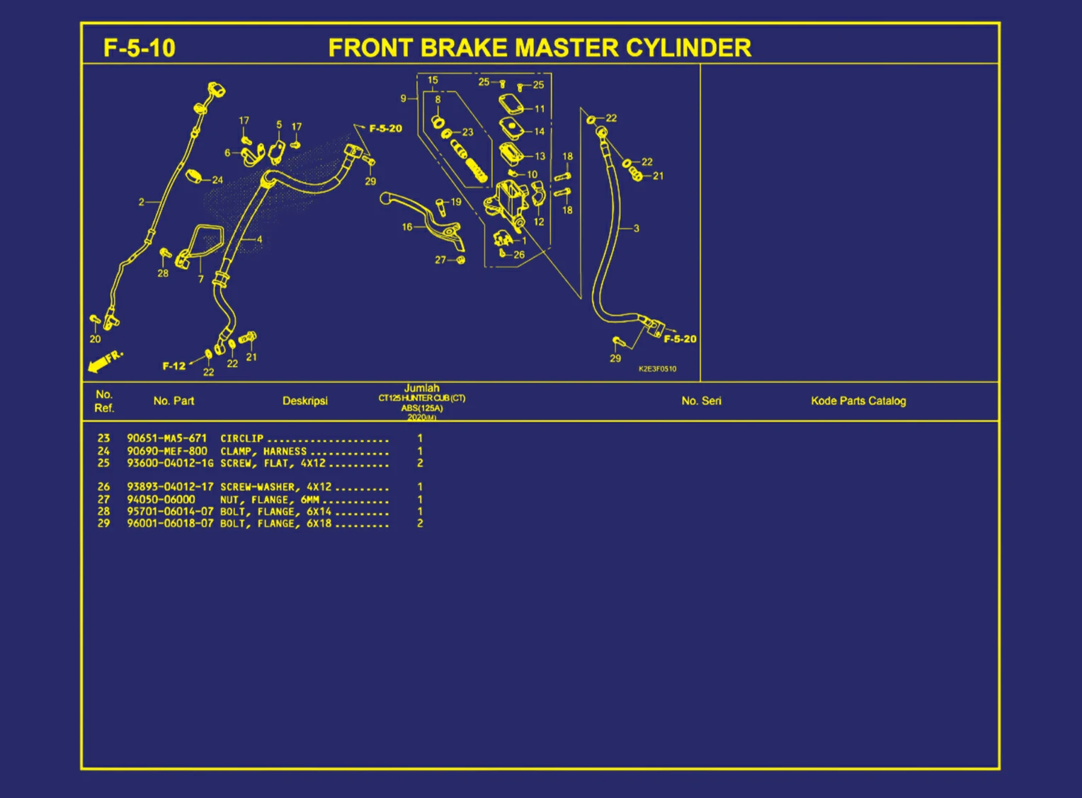 Front Brake Master Cylinder 2