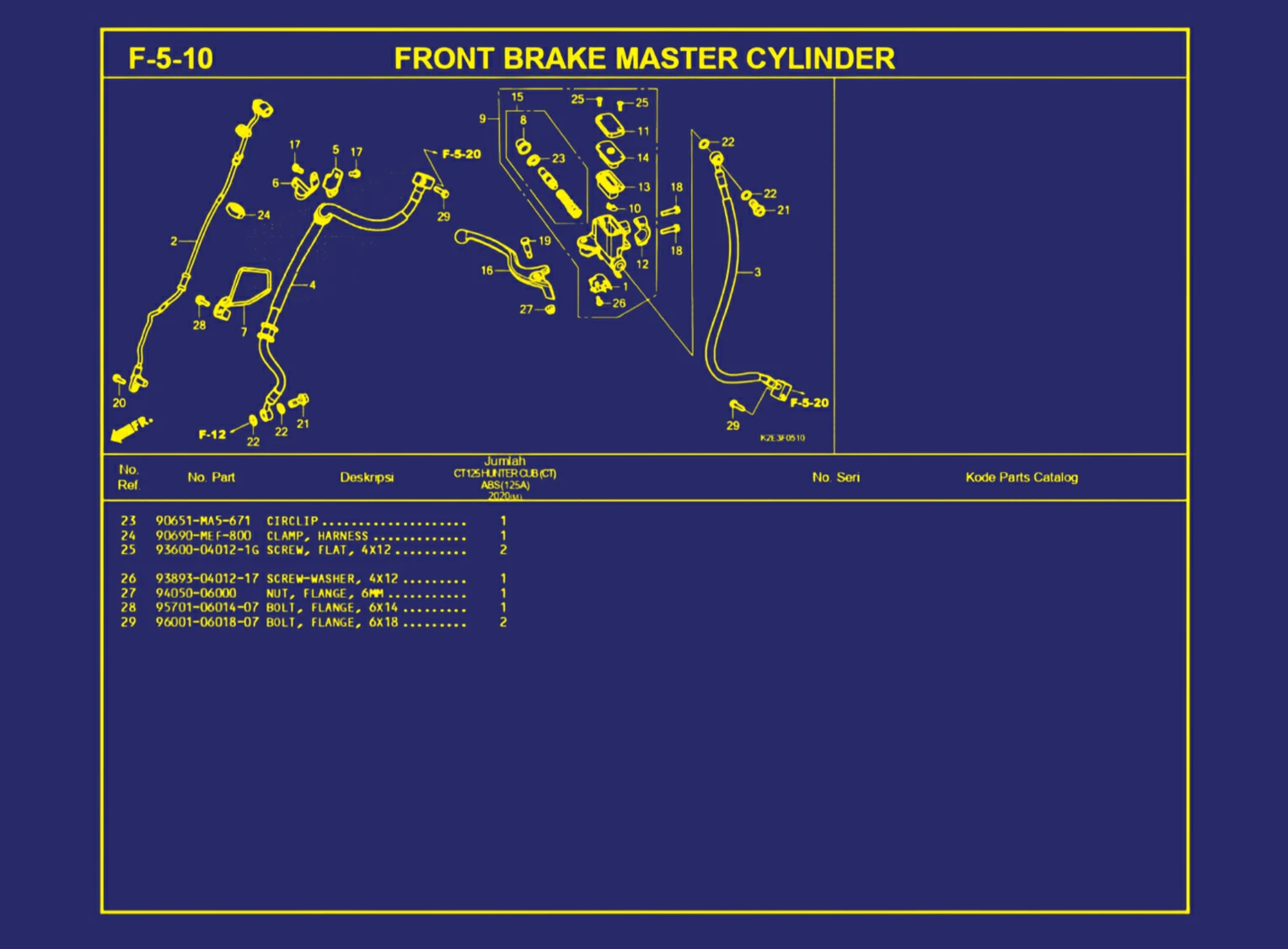 Front Brake master Cylinder 2