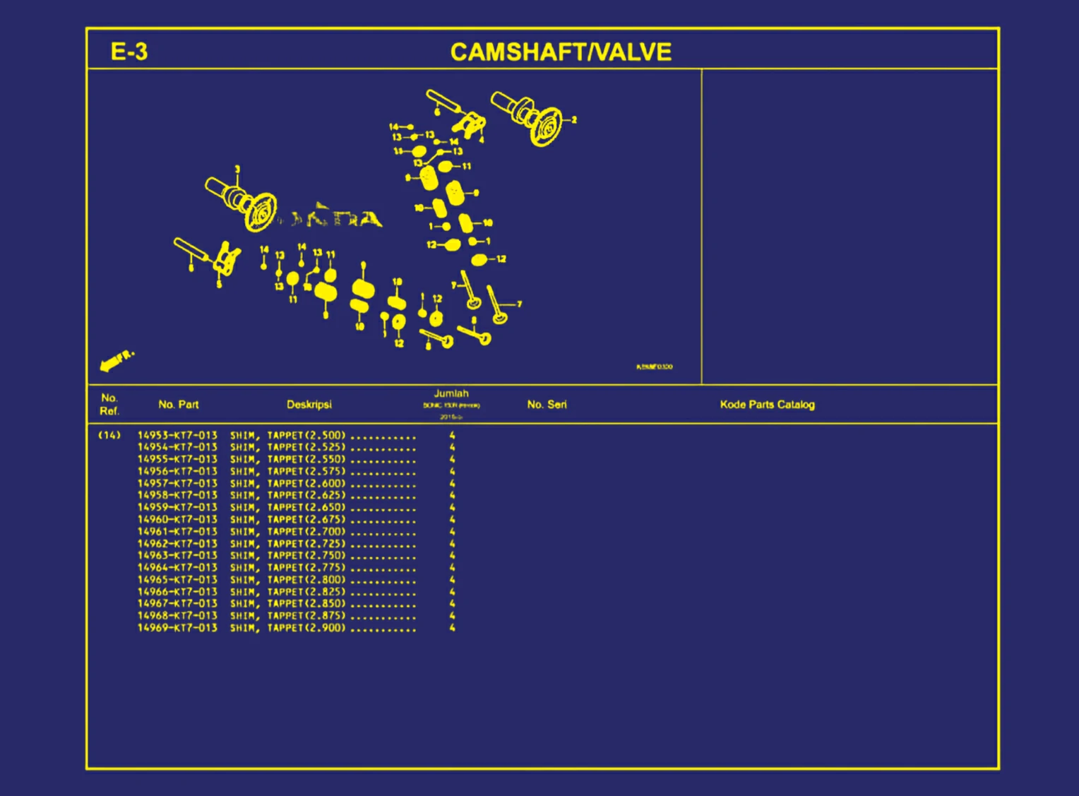 Camshaft atau Valve 3