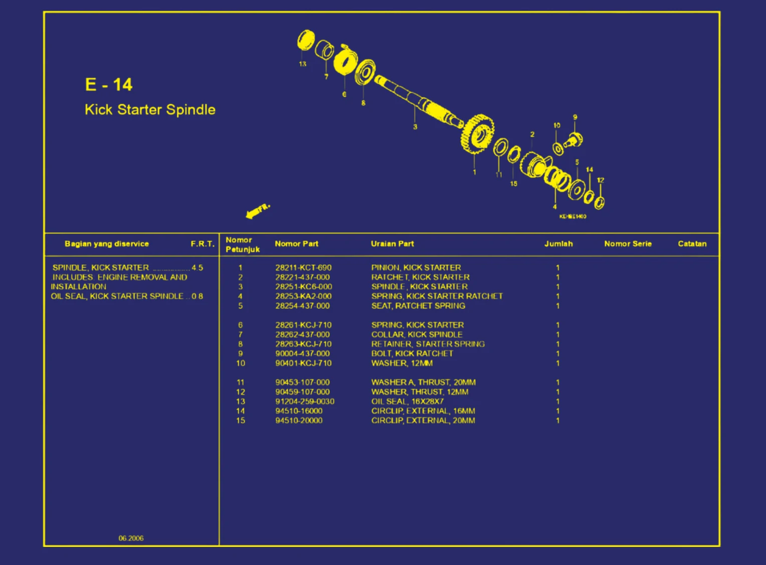 Kick Starter Spindle