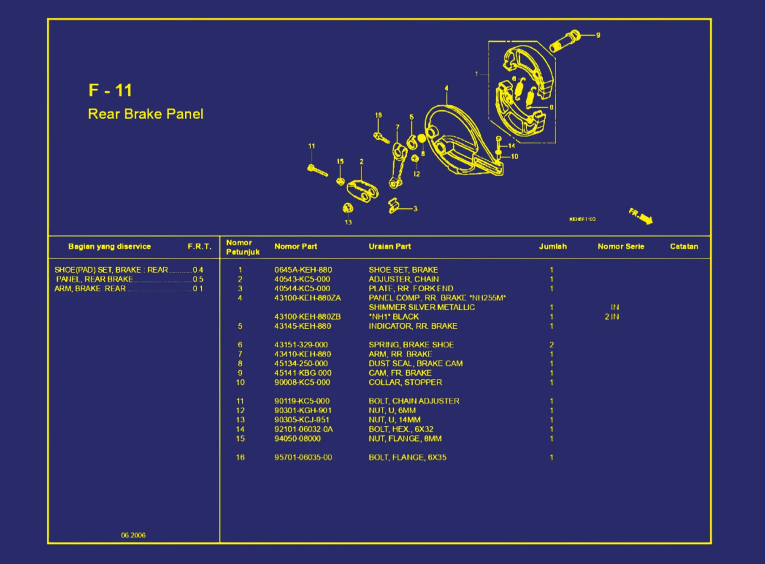 Rear Brake Panel