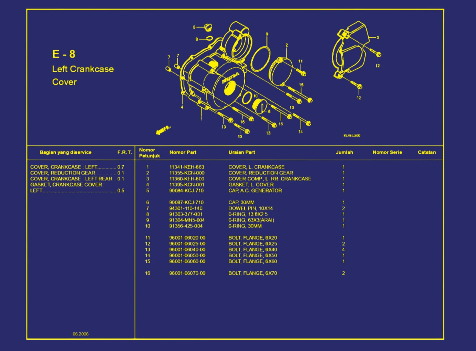 Left Crankcase Cover