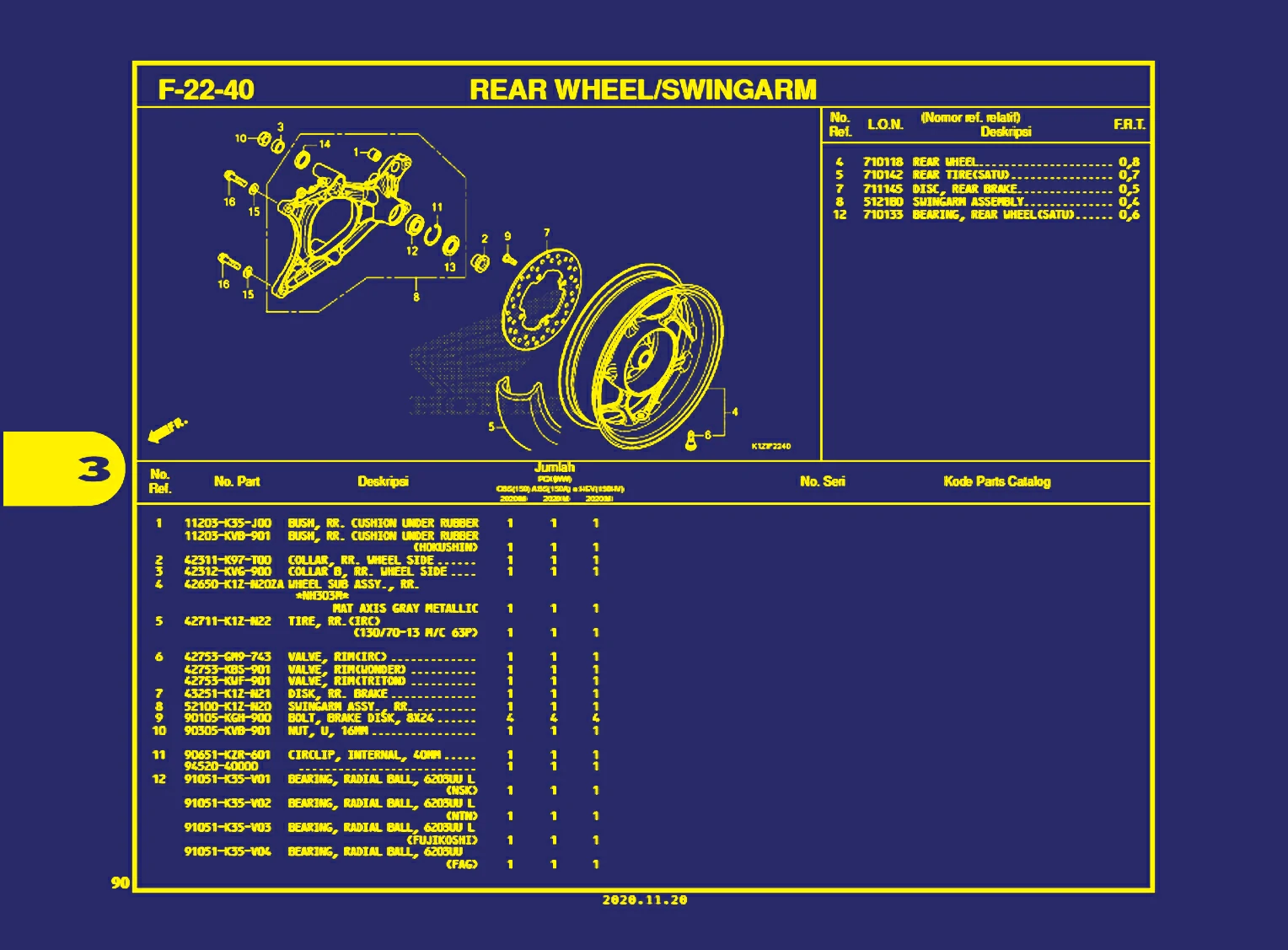 rear wheel atau swingarm 1