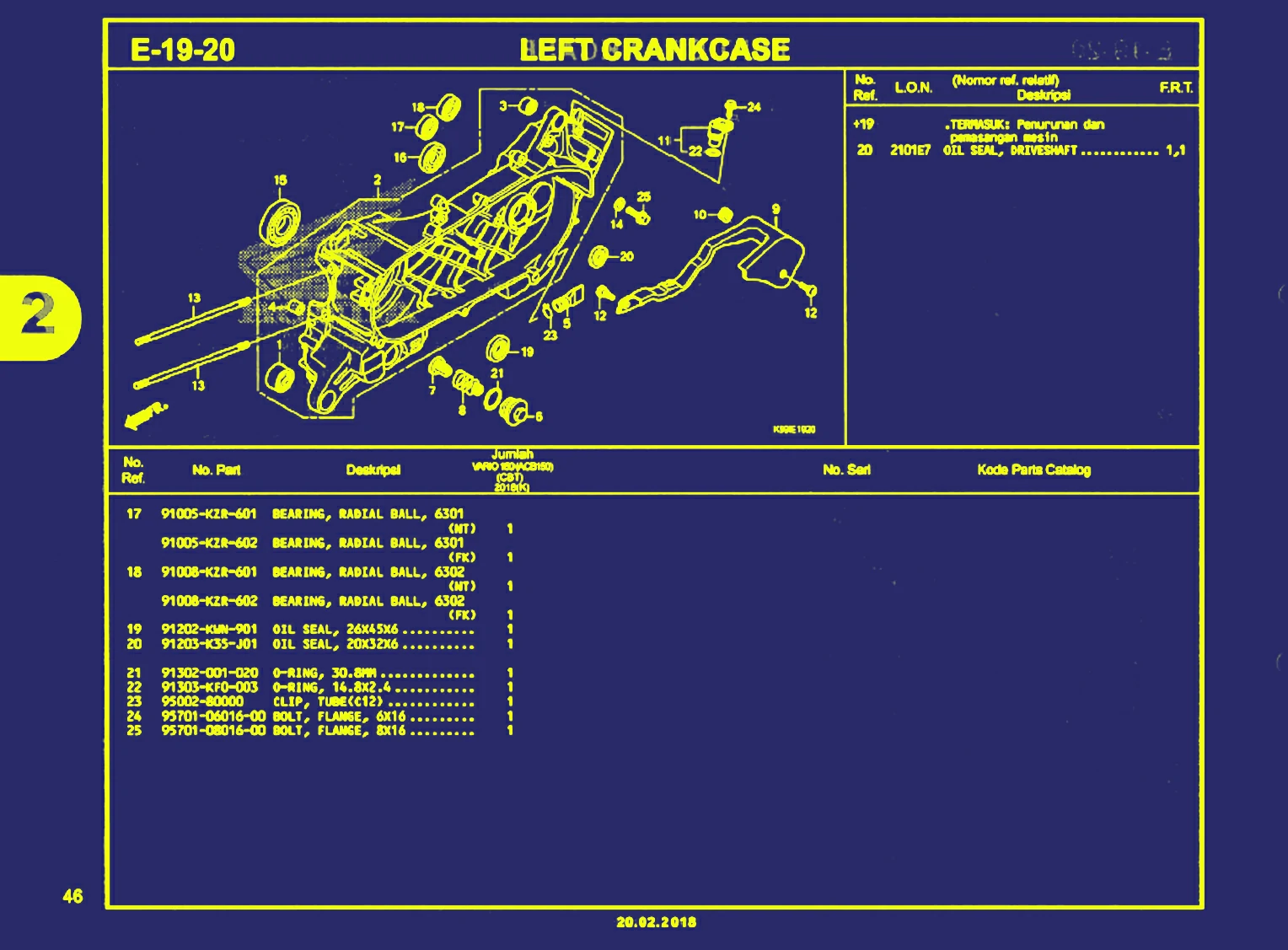 left crankcase 2