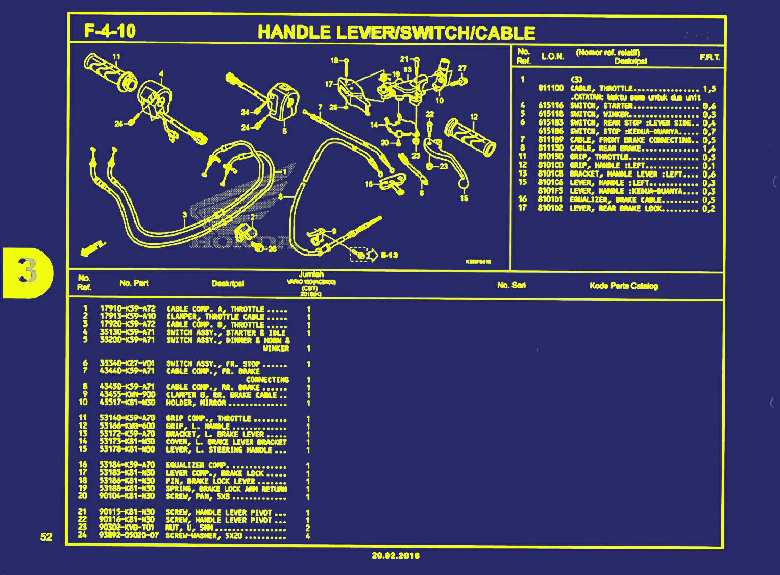handle lever atau switch atau cable 1