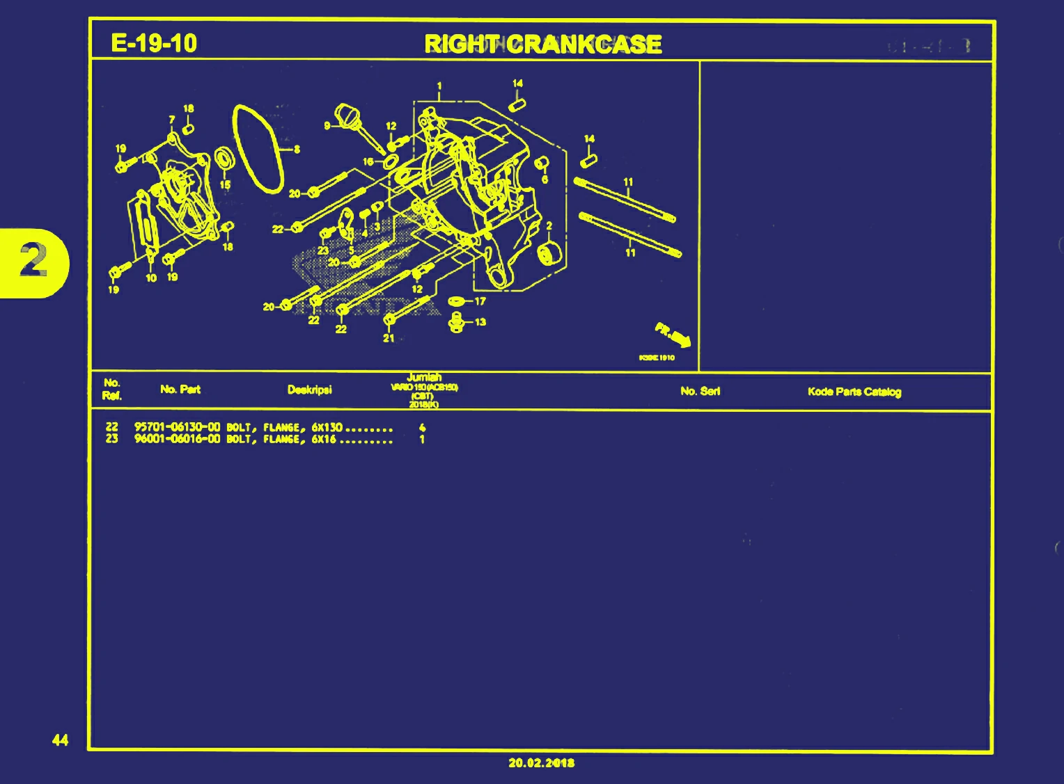 right crankcase 2