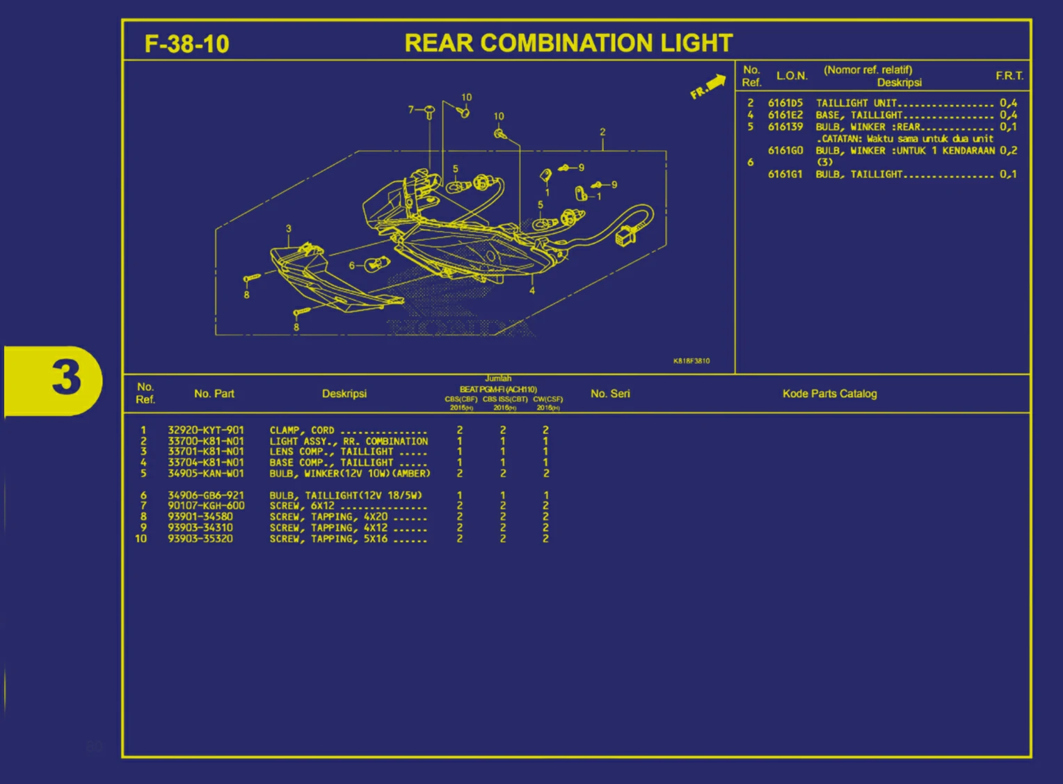 rear combination light
