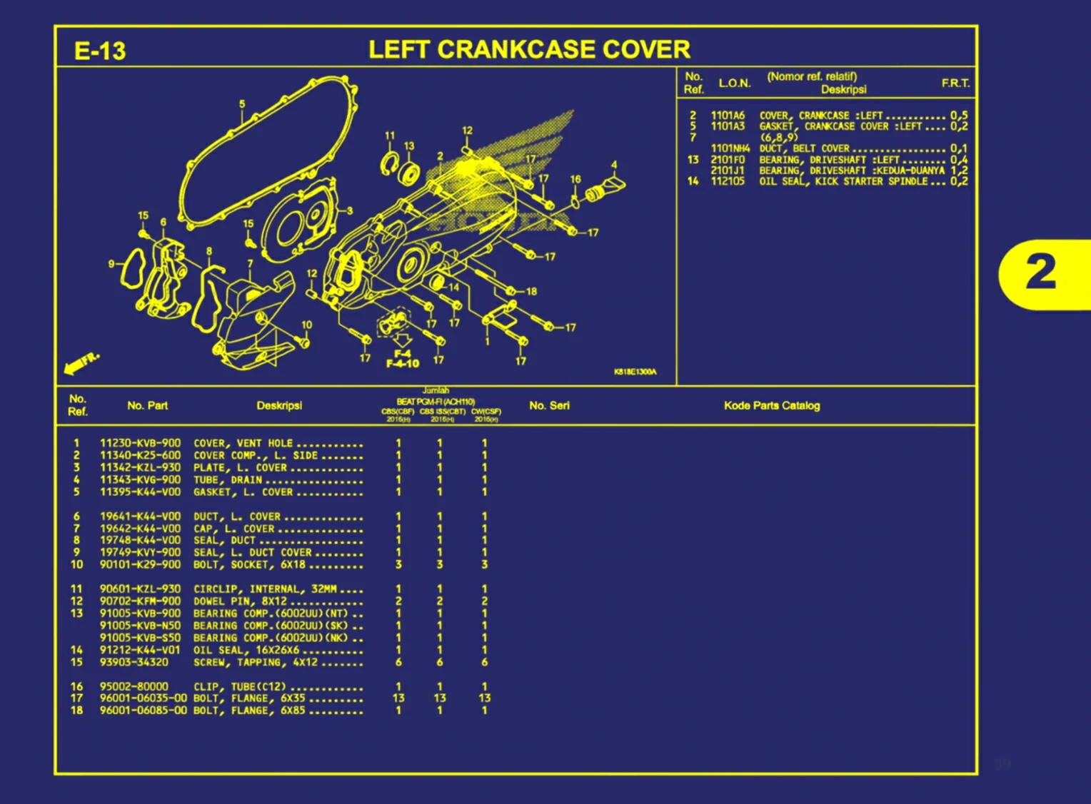 left crankcase cover