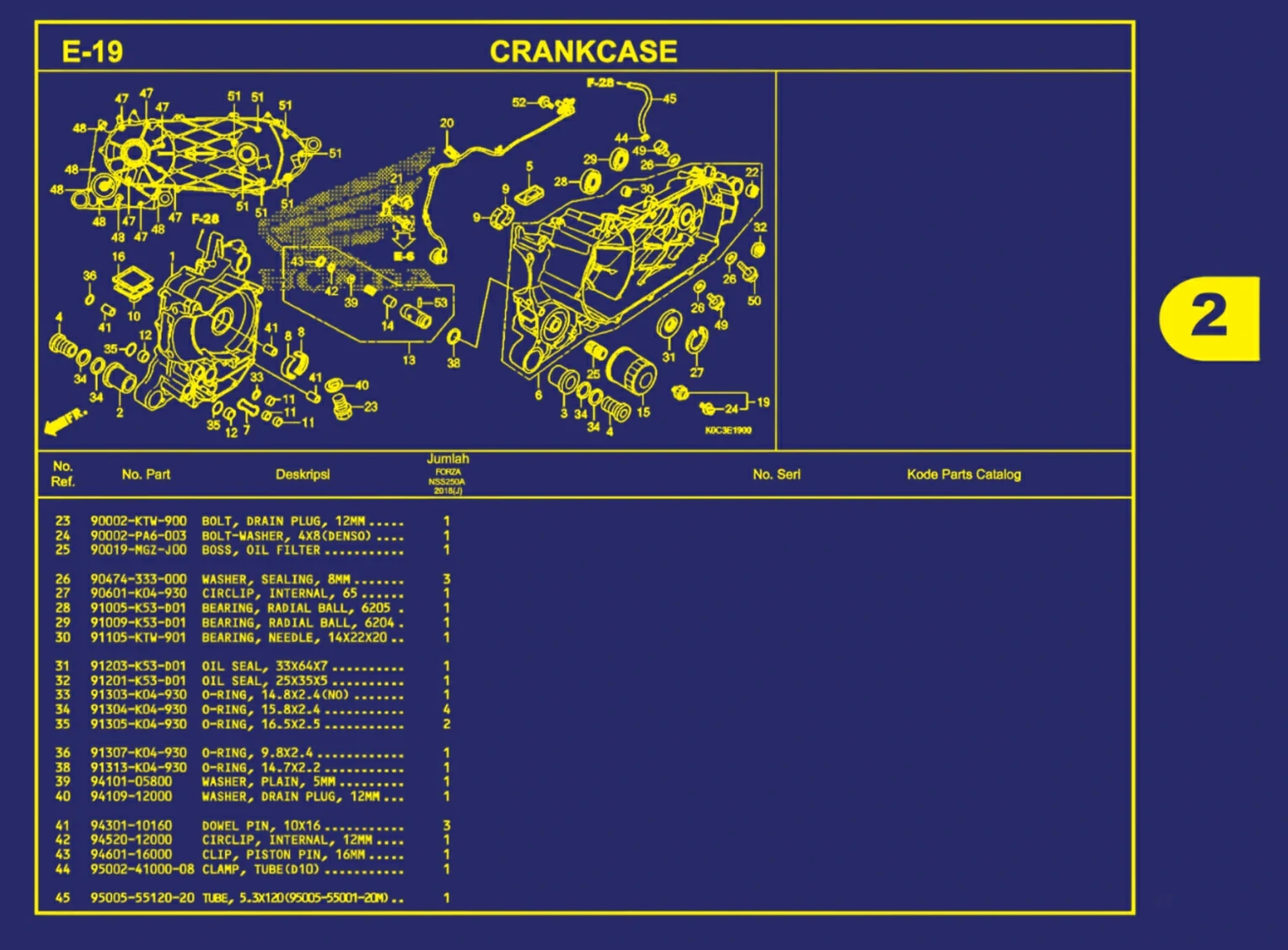 crankcase 3