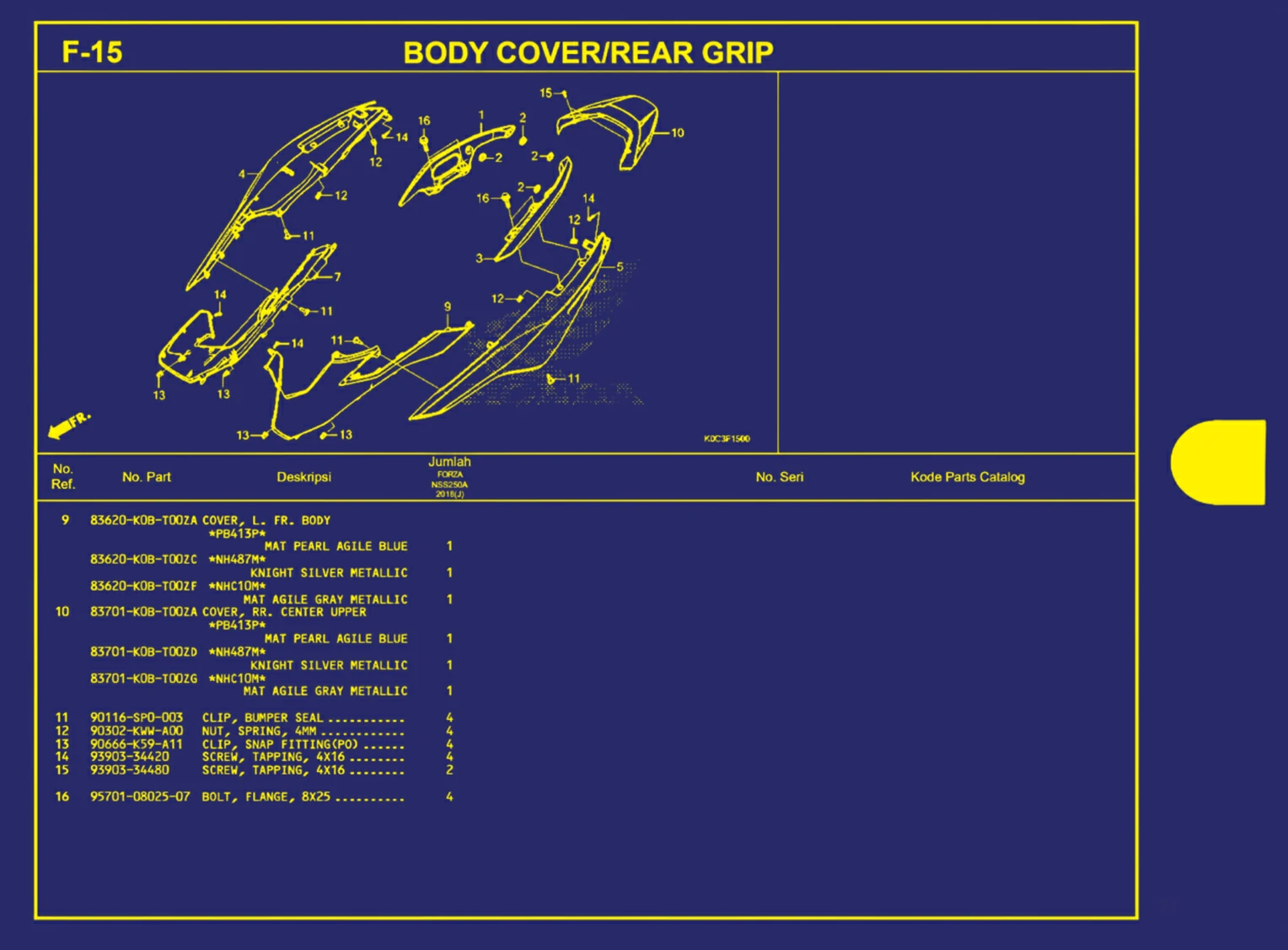 body cover atau rear grip 2