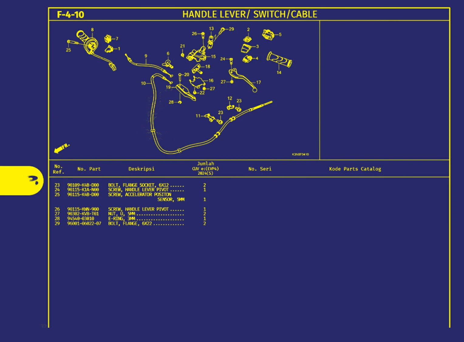 handle lever atau switch atau cable 2
