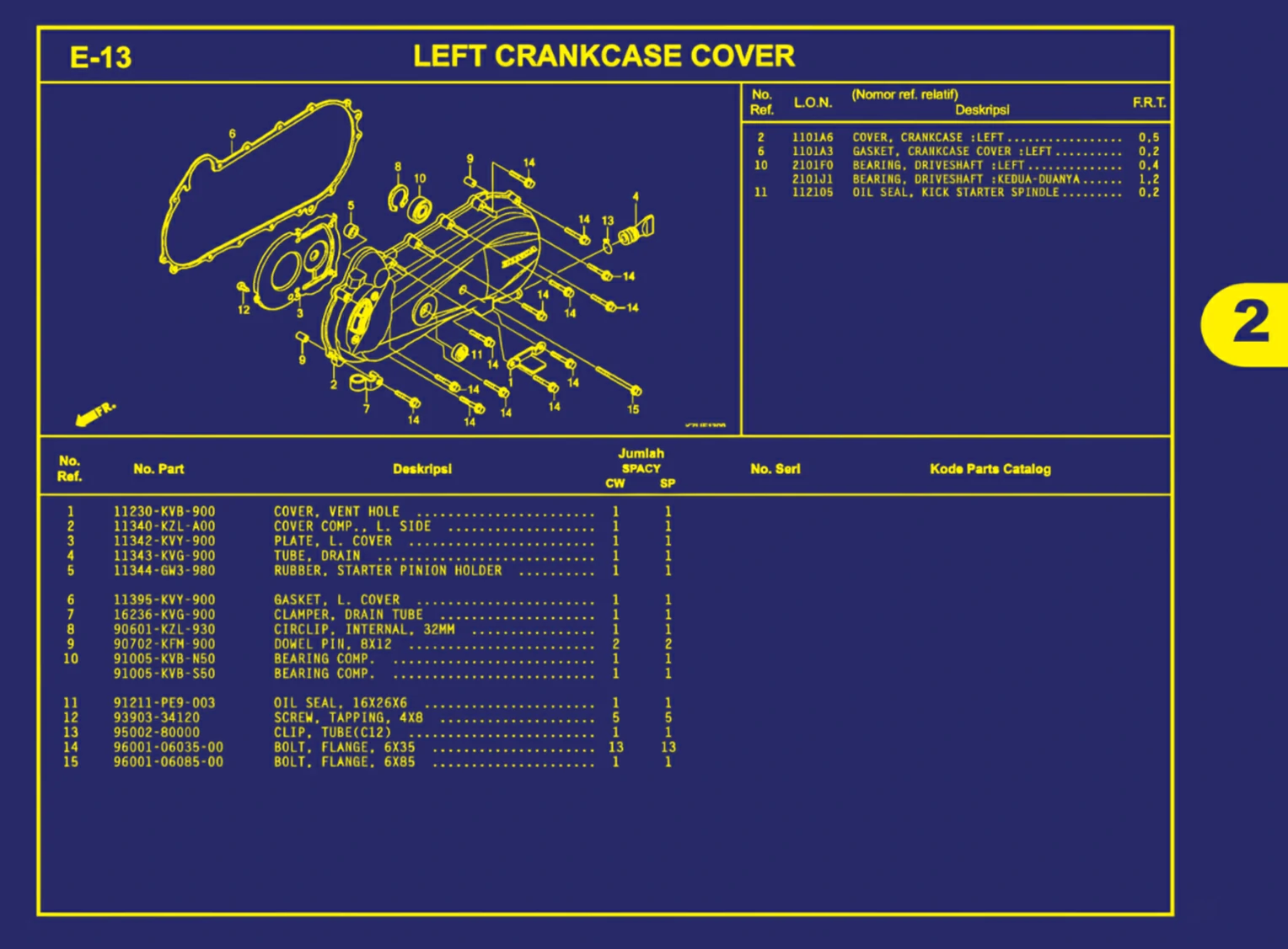 left crankcase cover