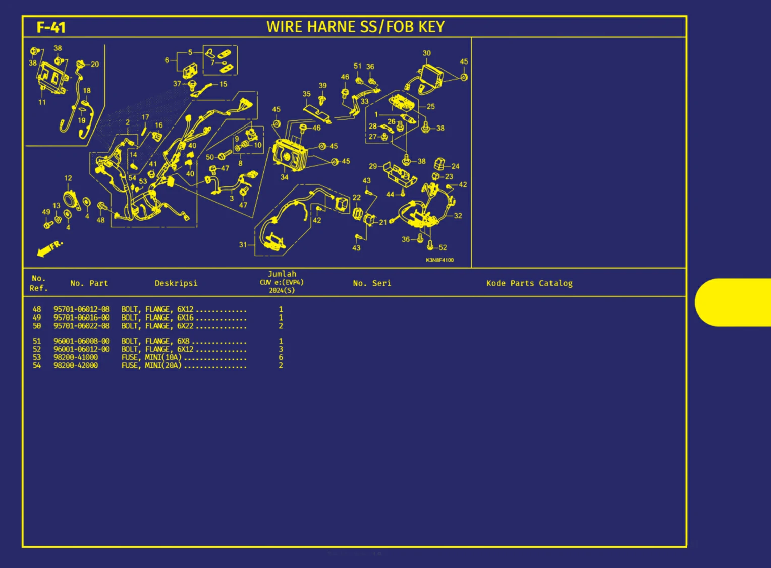 wire harness atau fob key 3